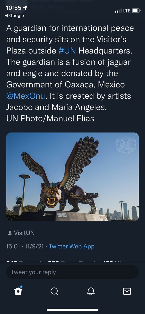 ClintArcher's tweet photo. .⁦@CFBCMobile⁩ here’s the “Peace &amp; Security” statue I mentioned today. 1 Thess 5:3; Rev 13:2. Oh and happy mothers day. https://t.co/yfjF58C5r3