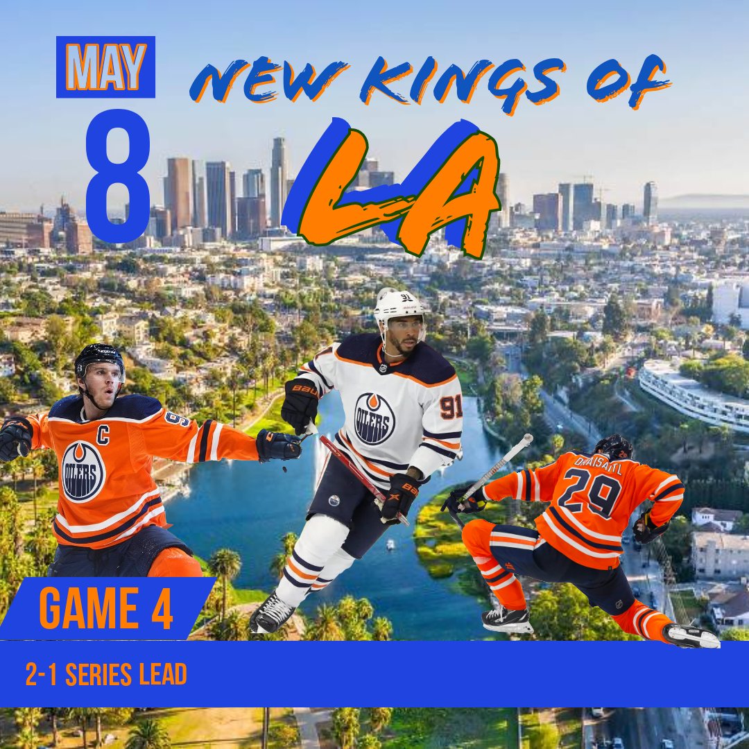 fifth_line_pod's tweet photo. @EdmontonOilers vs @LAKings for game 4 today at 8pm #Oilers #HockeyTwitter https://t.co/PwnB6PFQ6w
