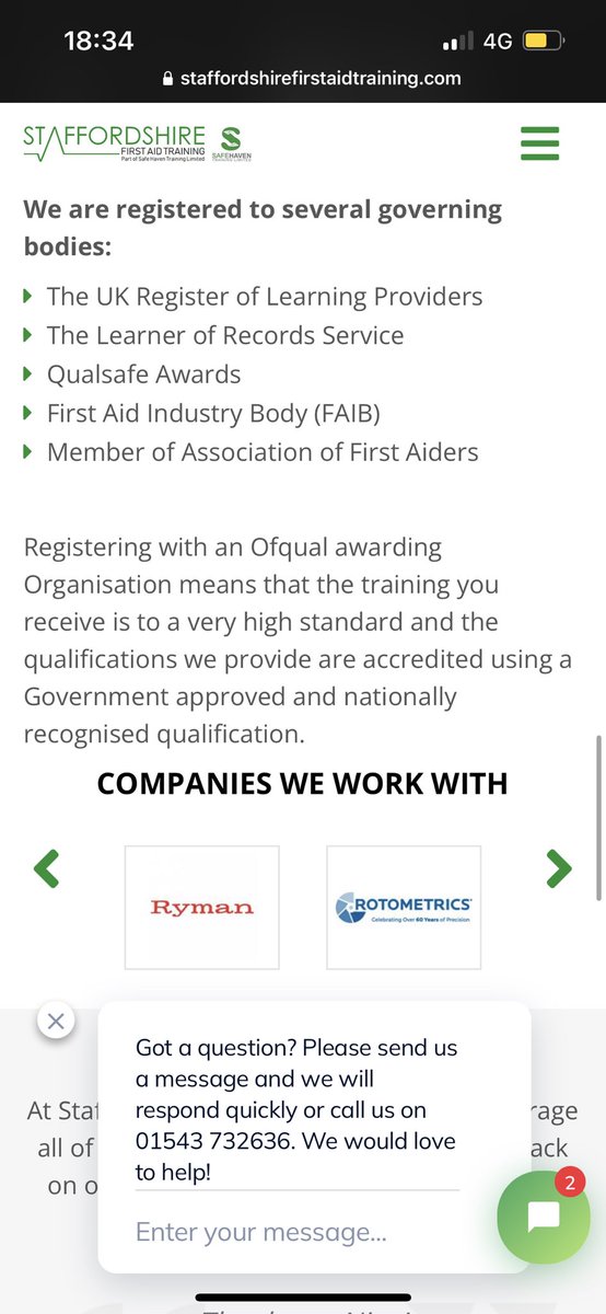 SafeHavenLtd's tweet photo. @TheoPaphitis Good evening Theo, we are Safe Haven Training. We specialise in first aid training, we cover Staffordshire, Derbyshire and Cheshire. Our website is https://t.co/49itgdTGSw 
In the image you can see we provide first aid training to a company you may know of😄👀#sbs https://t.co/CusKwH3LSt
