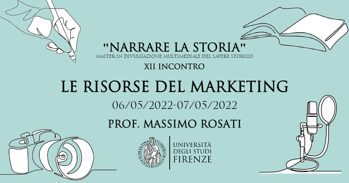 la_unifi's tweet photo. XII incontro del nostro Master

"Le Risorse del Marketing"

6/05/2022-07/05/2022

A cura del prof. Massimo Rosati (Università degli studi di Firenze) https://t.co/R92KkyqxS1