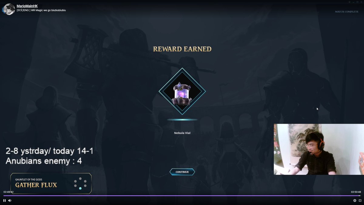 mariomainhk's tweet photo. 16-9
Lost 8 games in a row yesterday and won 14 games in a row today just to get a leggie pack LOL
We go biu biu biu biu
(10 viewers max this weekend, can we get 15 next :P)
--------------------------------
Streaming other P2E games soon O_O
#GodsUnchained #Weekendranked https://t.co/hq5pAf5kRo