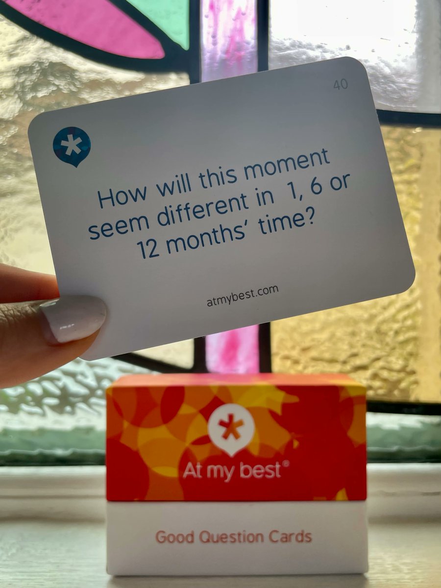 At_My_Best's tweet photo. As you end the week, take a moment to put things into perspective.
#GoodQuestionCards #positivepsychology #coaching #development #management #teaching #facilitation
https://t.co/PeVzeIKXUb https://t.co/vsZ7cfL8nB