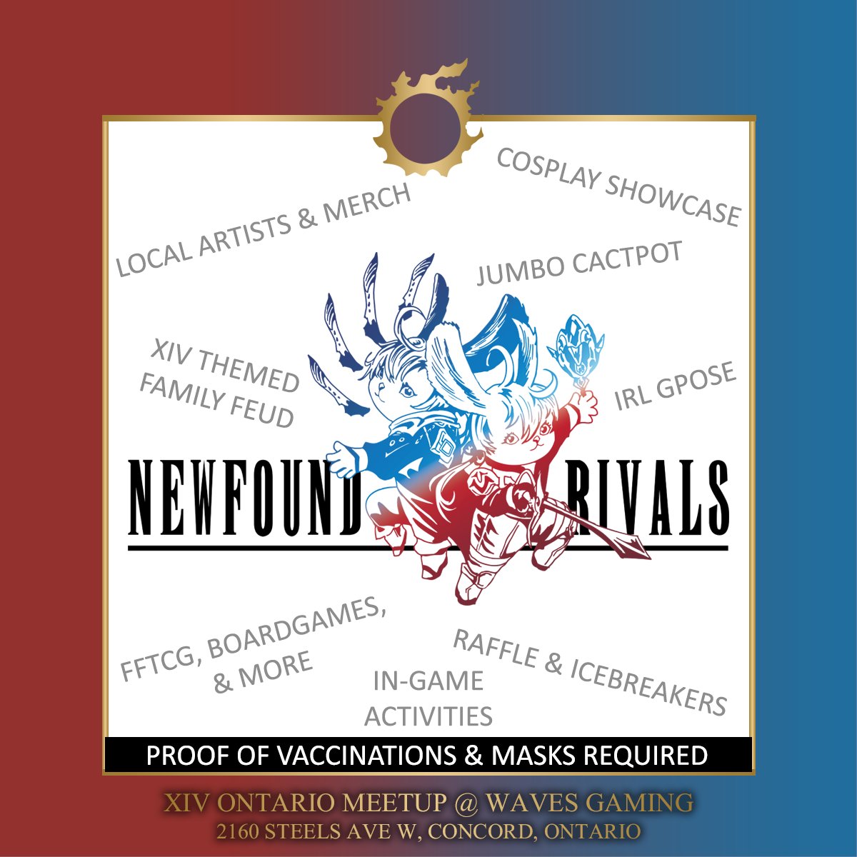 XIVOntario's tweet photo. Time is running out to get your Jumbo Cactpot Ticket! Buy a ticket through eventbrite [https://t.co/IrGKRmKxSS] by Fri May. 13th 11:59pm to unlock the chance to win a customized xiv hoodie! Join us next Saturday to celebrate all things #ffxiv at #NewfoundRivals https://t.co/OvHOCB3W6S