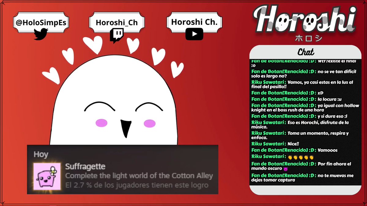 HoloSimpEs's tweet photo. AL FIN
AL FIN LUEGO DE MUCHAS HORAS
Y DE MUCHO SUFRIMIENTO
NOS TERMINAMOS EL SUPER MEAT BOY 

Gracias a todos por le apoyo, de verdad <3. https://t.co/WS9YouGFHZ