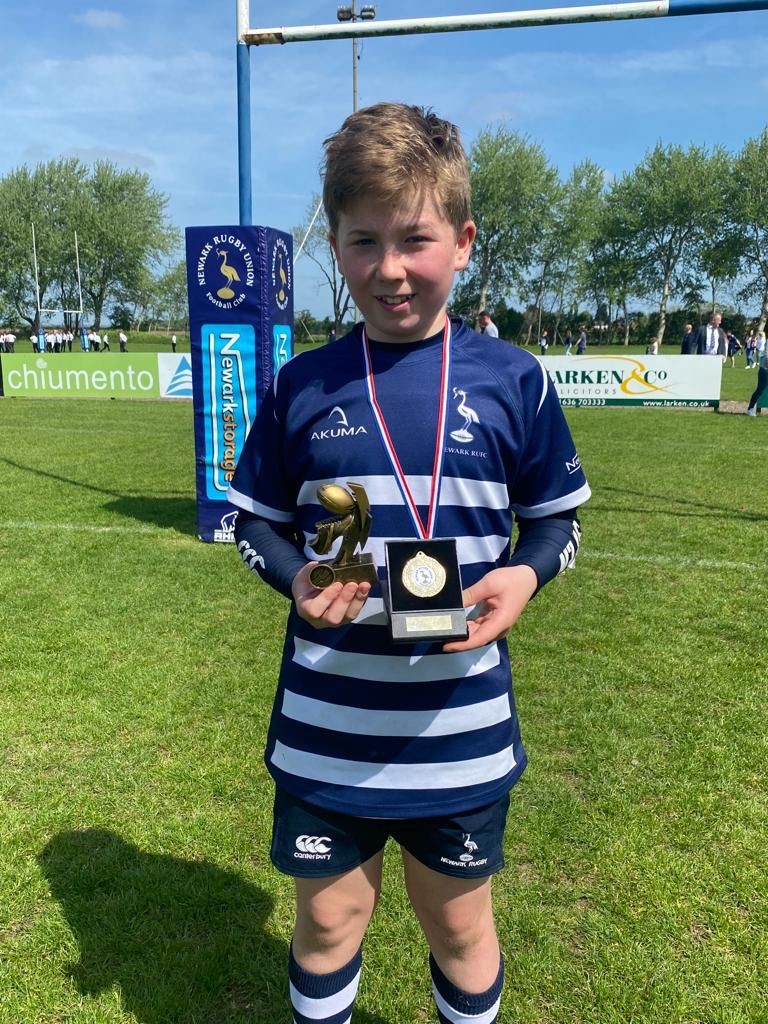 HighfieldsNG24's tweet photo. Congratulations to Kieran who was voted U11's Players' Player by his peers at Newark Rugby Club today! All at Highfields School are very proud of his achievement @newarkrufc @Highfields_PE @HeadNewark https://t.co/YdYED8xdfo