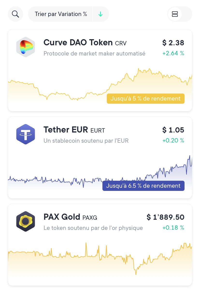 BorgyWalker's tweet photo. Top 📈 & Flop 📉 #Crypto
🗓 08/05 - #SwissBorg 📲
🟢1️⃣ #CRV 🏆
🟢2️⃣ #EURT
🟢3️⃣ #PAXG
_______
🔴1️⃣ #UOS
🔴2️⃣ #KNC
🔴3️⃣ #MIMO
___
#WeAreSwissBorg #DeFi #SBApp
#SwissBorgApp #SwissBorgFamily
#CHSB $CHSB #BTC #ETH https://t.co/at9BtUalvP