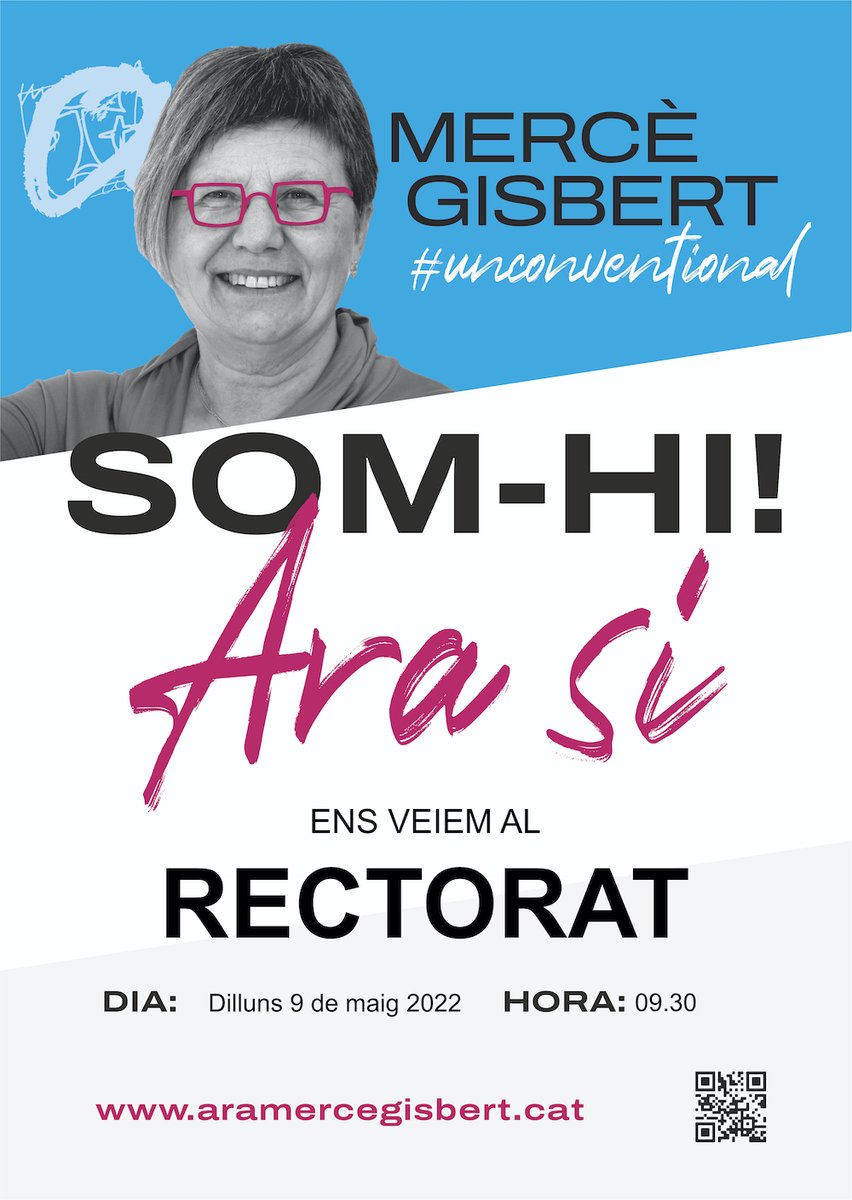 aramercegisbert's tweet photo. ‼️Bona tarda a tothom!
Despedim aquest fantàstic diumenge recordant-vos que demà ens veiem a les 𝟵:𝟯𝟬𝗵 al📍Rectorat de @universitatURV,  i a les  𝟭𝟯𝗵 a la📍#FCEP per a presentar-vos el nostre projecte. 
🔹https://t.co/xMkTrzPfft
#unconventional  #URV #EleccionsURV https://t.co/sEQl6Zlgli