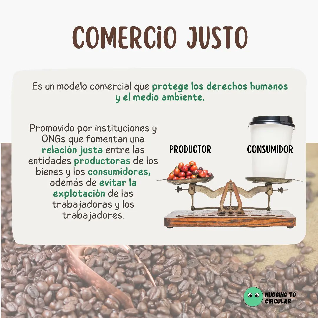 NudgingToCircle's tweet photo. Conoce más sobre el Comercio Justo. ⚖️🌍
#ComercioJusto #NudgingToCircular #ConsumoResponsable #WFTO https://t.co/wfTxU91qI8