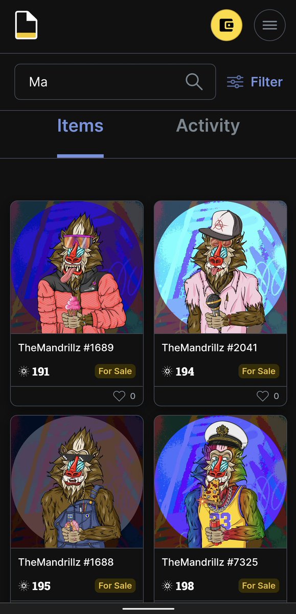 DegenAlphaShow's tweet photo. Almost at 200 ADA floor for @TheMandrillz 

Interact with this tweet for a chance to win one! Winner picked in 24 hours https://t.co/yjRKYvzPA0