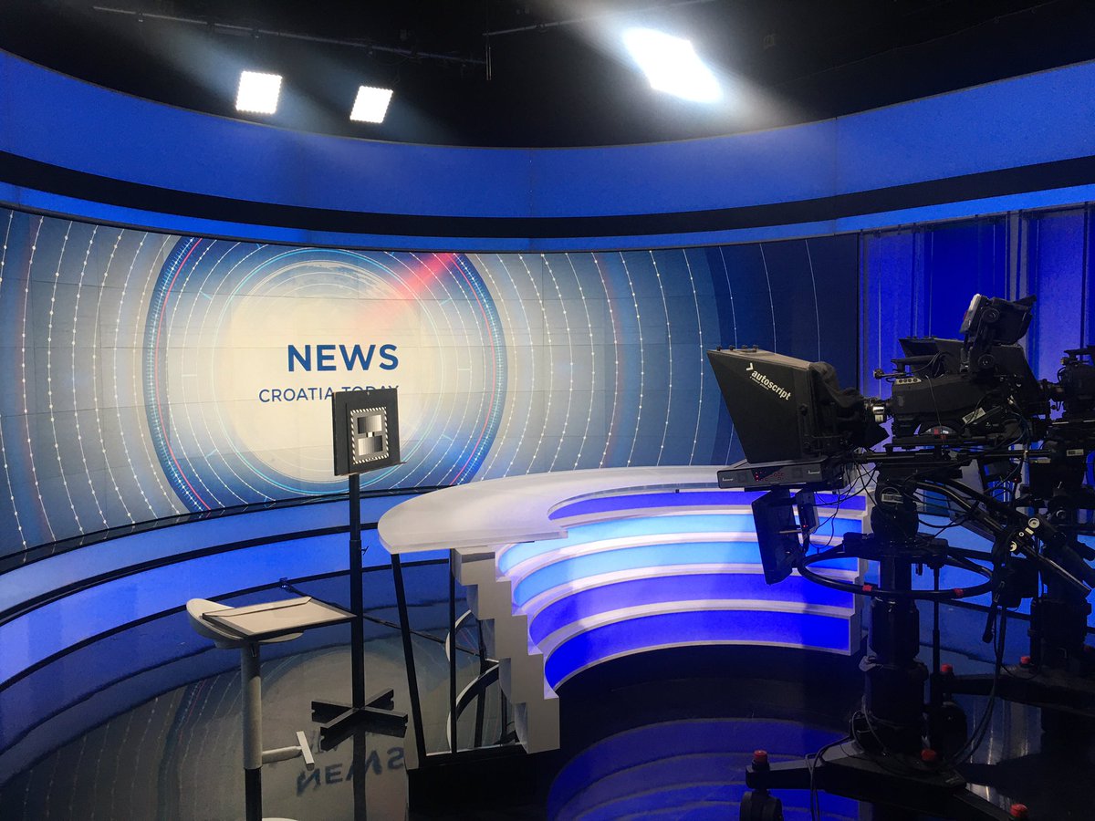 StimmeKroatiens's tweet photo. Die Kroatien Heute Nachrichten im neuen Design! -💫📺 - Unser neues Studio für die TV Nachrichten aus #Kroatien 🎥📟📡
#StimmeKroatiens #HRT4
Ab Montag on Air - Schaltet ein! 😀 https://t.co/Sk9Zt7MtTb