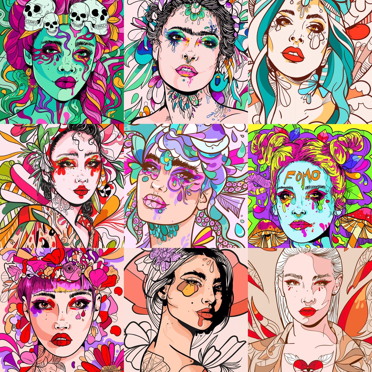 Dear starting artists, don’t hold back because you aren’t drawing for a long time or have less experience than others in the NFT space. Take your space! We are here to have each other’s backs. Be active in the community. You have the same right to be there as anyone else ❤️‍🔥