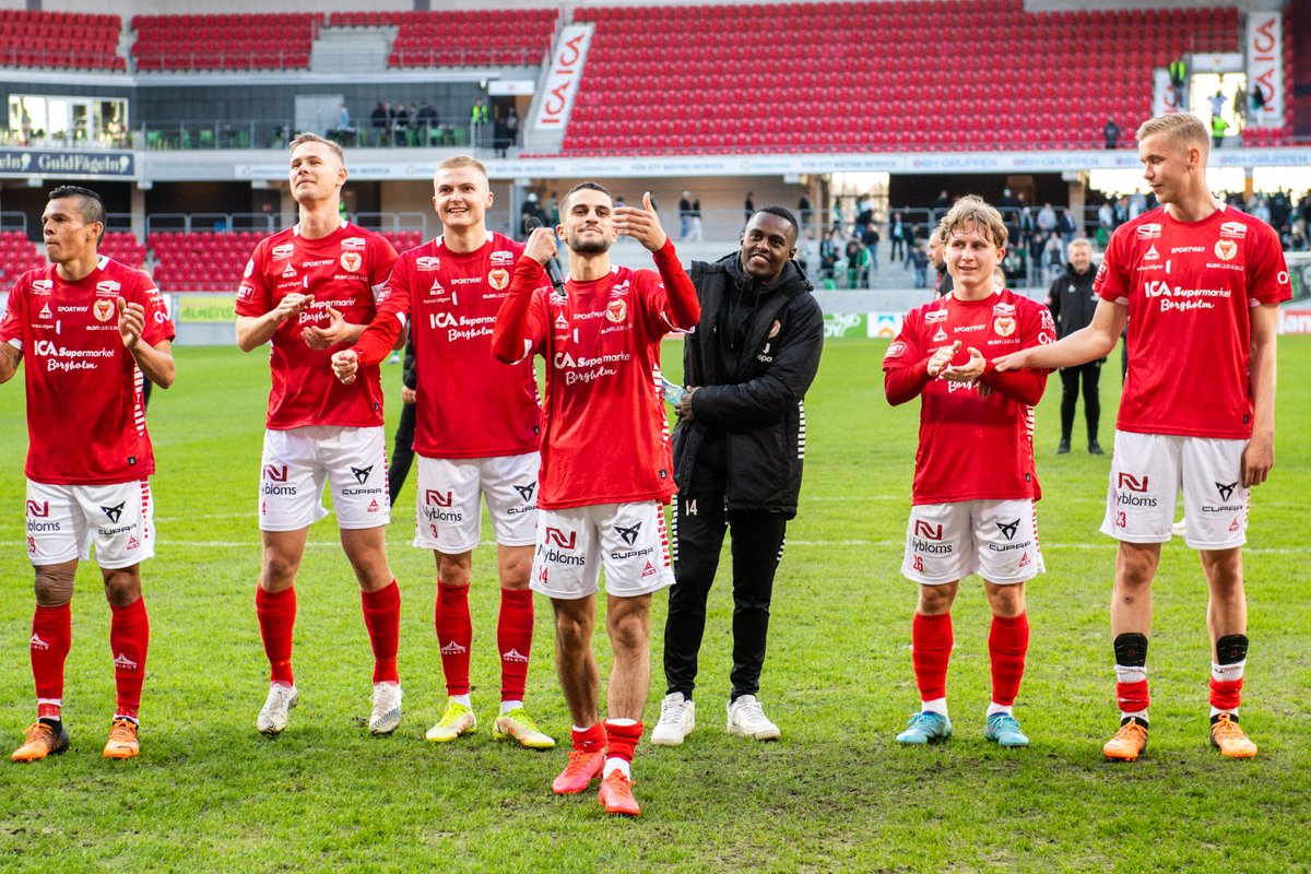 KalmarFF's tweet photo. Vilken kväll för Noah Shamoun! Matchvinnare med sina två första allsvenska mål i karriären ✔️ https://t.co/JVzbUURkJY