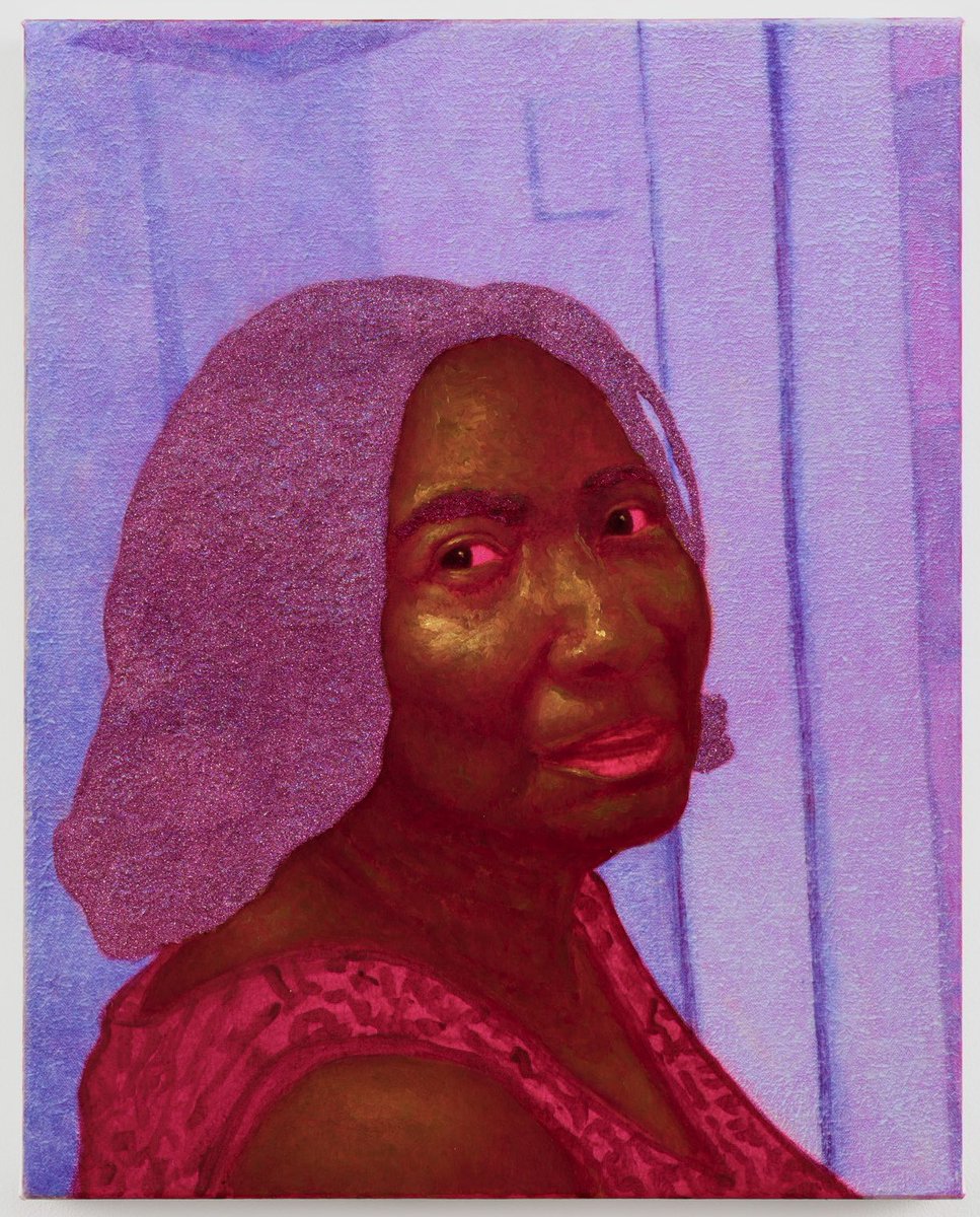 🌺Happy Mother’s Day 🌺🔻🔻🔻🔻
On view at <a href="/ICAinBOSTON/">ICA/Boston</a> Until September 5, in A Place for Me: Figurative Painting Now 
••••• 
The Hardest Part Was Leaving Love Behind, 2020, Oil, Acrylic, &amp; Glitter on Canvas, 20x16 inches
 #ArcmanoroNiles #ICABoston