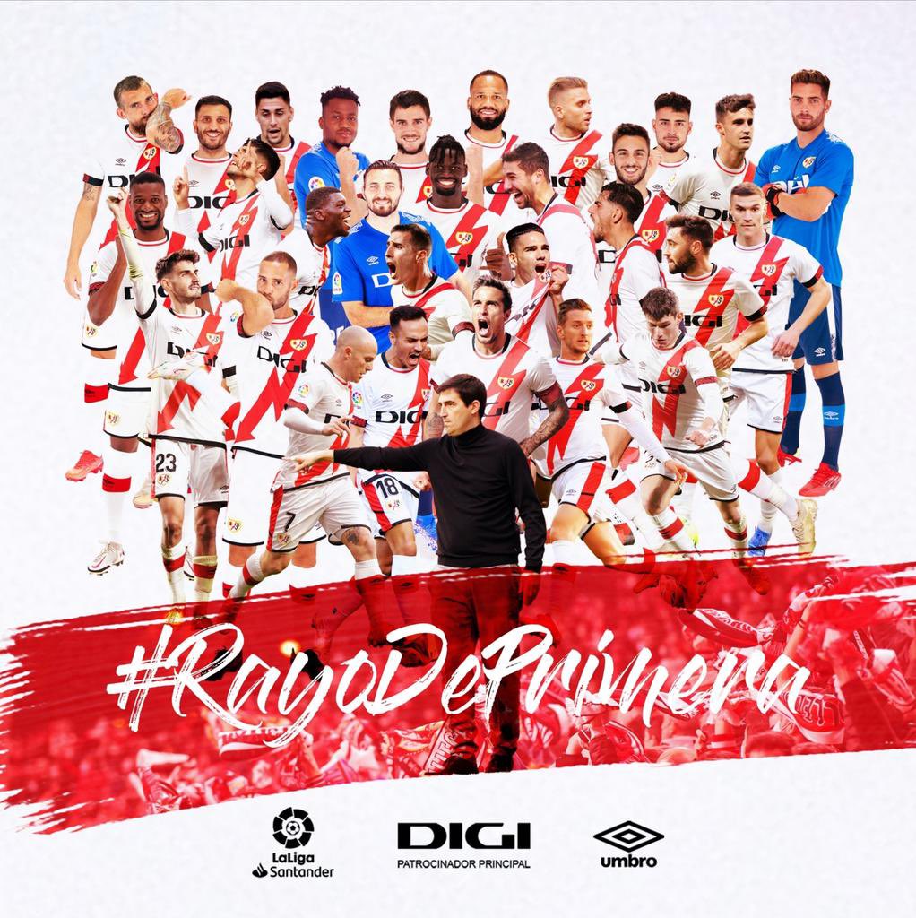 svazquez94's tweet photo. Objetivo conseguido ✅💪🏻
Un año más, EL RAYO ES DE PRIMERA
🔝⚽️⚡️😍 @RayoVallecano https://t.co/SEm5DjhtHL