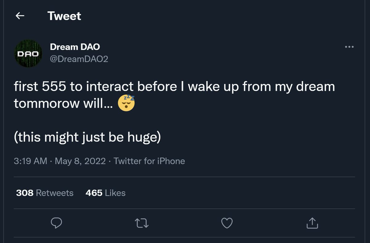 ArbsNFT's tweet photo. @DreamDAO2 👀YEZZIR! LFG!🚀 https://t.co/rIye62ekhg