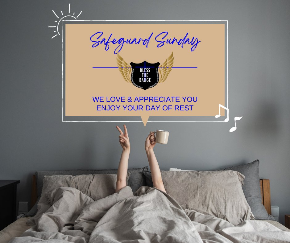 BlessTheBadge's tweet photo. Today is Safeguard Sunday!

Remember the Sabbath day by keeping it holy -Exodus 20:8

#BTBM #TRT #safeguardsunday #sunday #sundaymood https://t.co/yDUQLG2JHz