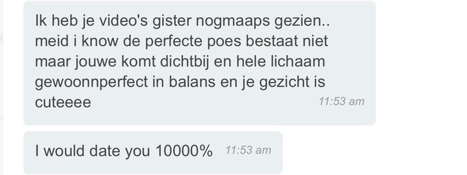 My Dutch fans just said I have the perfect 🐱 https://t.co/VFK1hWdopF