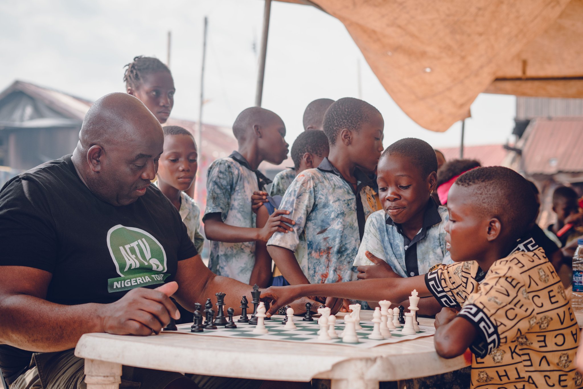 Tunde Onakoya on X: One of the kids in our Chess academy back in