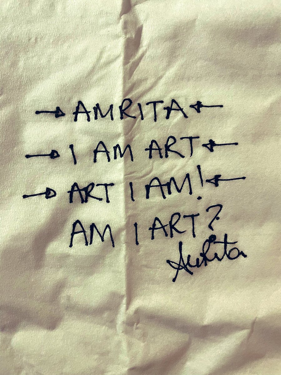 artbyamrita's tweet photo. Fun fact! An Anagram of Amrita is I AM ART! After staring at my name my whole life I only figured this out when I became an artist 3 years ago 🌟 what is your name an anagram off? A word is worth a thousand words! Generative word art! #nfts #anagram https://t.co/yvWETbu5wF