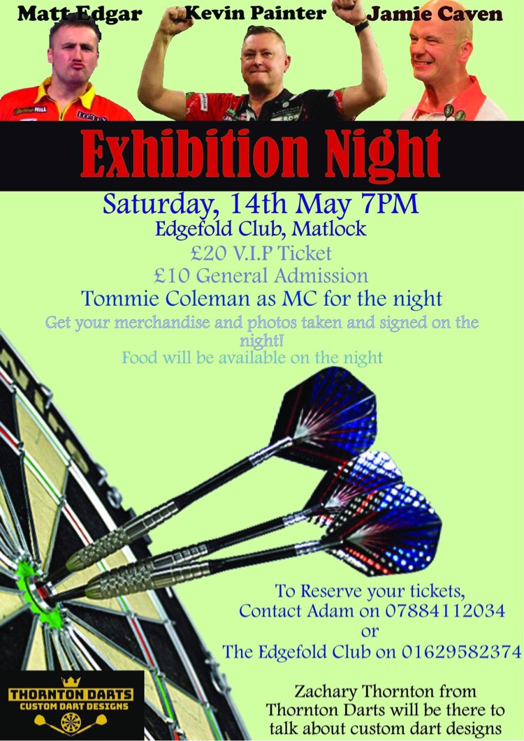 theedgar501's tweet image. Catch me in exhibition this coming Saturday in Matlock, Derby at 7pm, the show will consist of myself @OfficialKP180 and @jabba180 

Hope to meet some of you there 👍