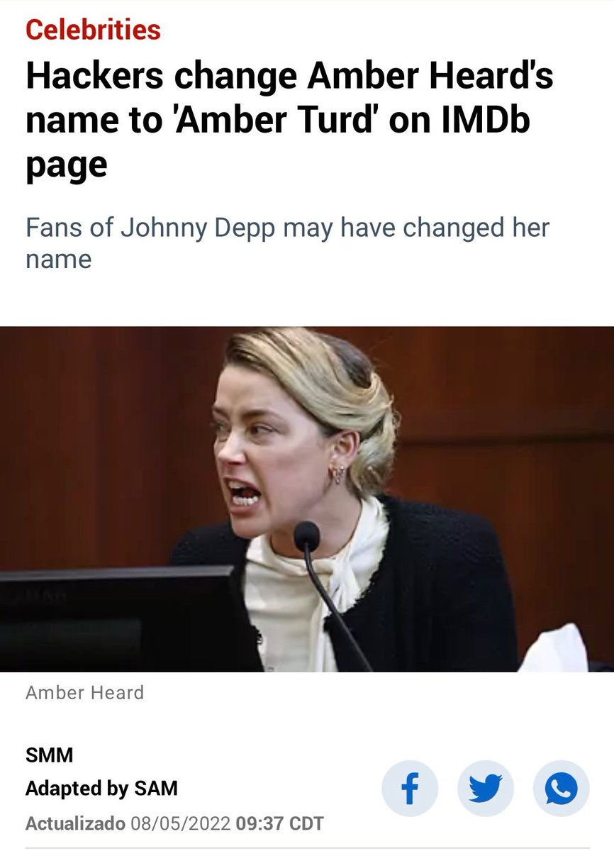 andysignore's tweet photo. Happy Mother’s Day Amber Heard! 💩 😂 #JusticeForJohnnyDepp #AmberTurd https://t.co/jNDcqBnYYd