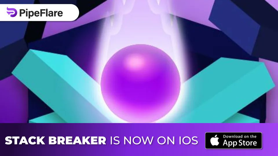 PipeFlare's tweet photo. PipeFlare games are now on iOS. Download Stack Breaker Now 👉https://t.co/7x5XoaDnXK https://t.co/XePp4oNrMu