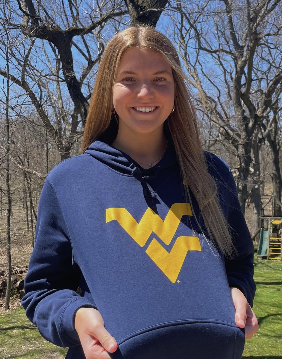 maddy_mcgath's tweet photo. I am SO excited to announce my verbal commitment to play Division 1 volleyball and further my education at West Virginia University! I would like to thank my family, coaches, and teammates for supporting me throughout this journey. GO MOUNTAINEERS! 💙💛 #hailwv #countryroads https://t.co/z2IIqzLLYN