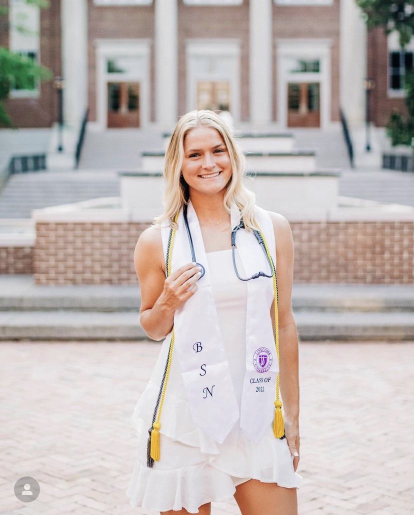 LipscombSB's tweet photo. CONGRATS to our Bisons 4Life! We are so proud of you! 🎓💜🤩 

@Kamrie_Rich - Exercise Science
@katie_turner31 - Elementary Ed
@AVetula - Nursing 

#Rockstars #ScholarAthletes https://t.co/bc6qOCKSHQ