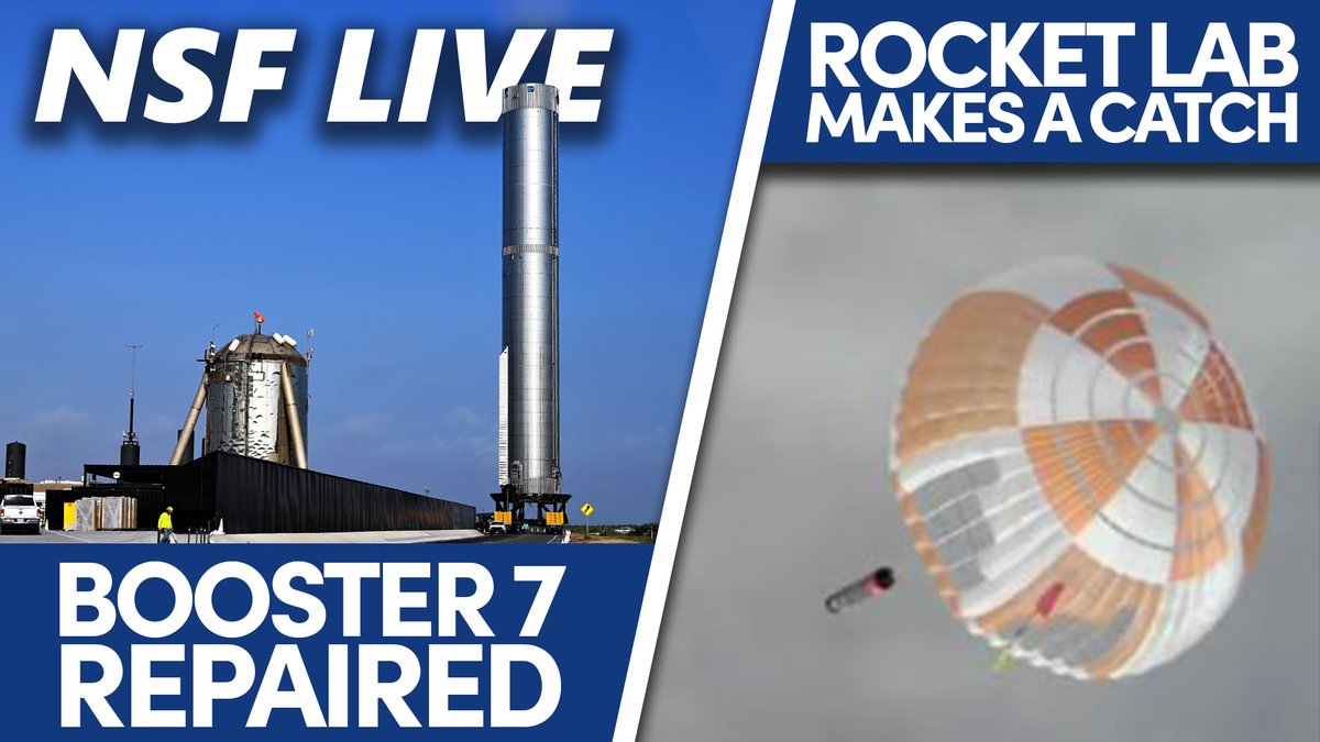 ChrisG_SpX's tweet image. Join the @NASASpaceflight team - myself, Das (@KSpaceAcademy), and Alex (@Alexphysics13) - in 30mins at 15:00 EDT/19:00 UTC for #NSFLive, where we'll talk Rocket Lab, Booster 7, the Environmental Assessment, and more!
Come ready with your questions: youtube.com/watch?v=vh7C3J…