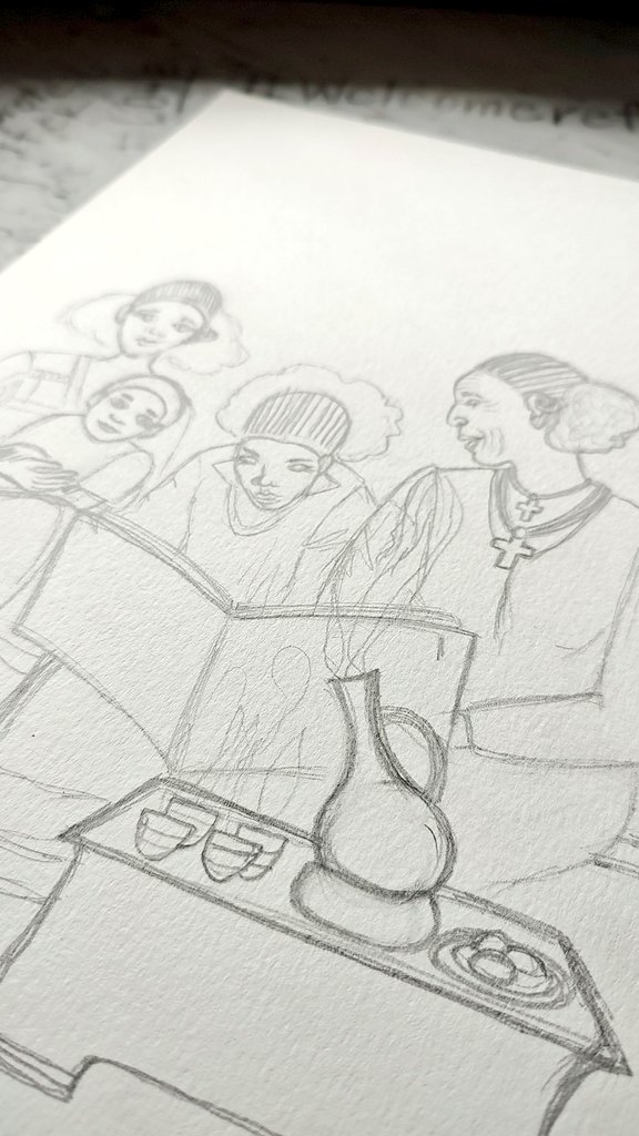 beti_jackson_'s tweet photo. On this #MothersDay I am working on some #artfortigray. It is just in the sketch stage but here is a sneak peek. I have the #mothersofTigray on my heart and mind today and every day. https://t.co/ko7x8GW6ni