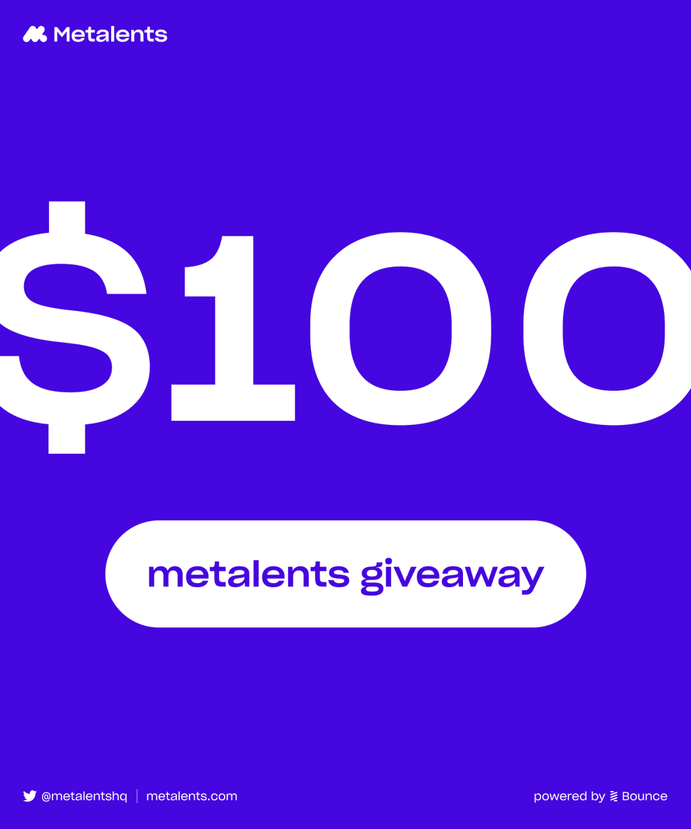 📣 $100 AUCTION GIVEAWAY! To enter:

1️⃣ Follow <a href="/metalentshq/">Metalents</a>
2️⃣ Like &amp; RT ❤️🔁
3️⃣ Tag 3 friends 

🏆 Winner will be chosen May 15, good luck!