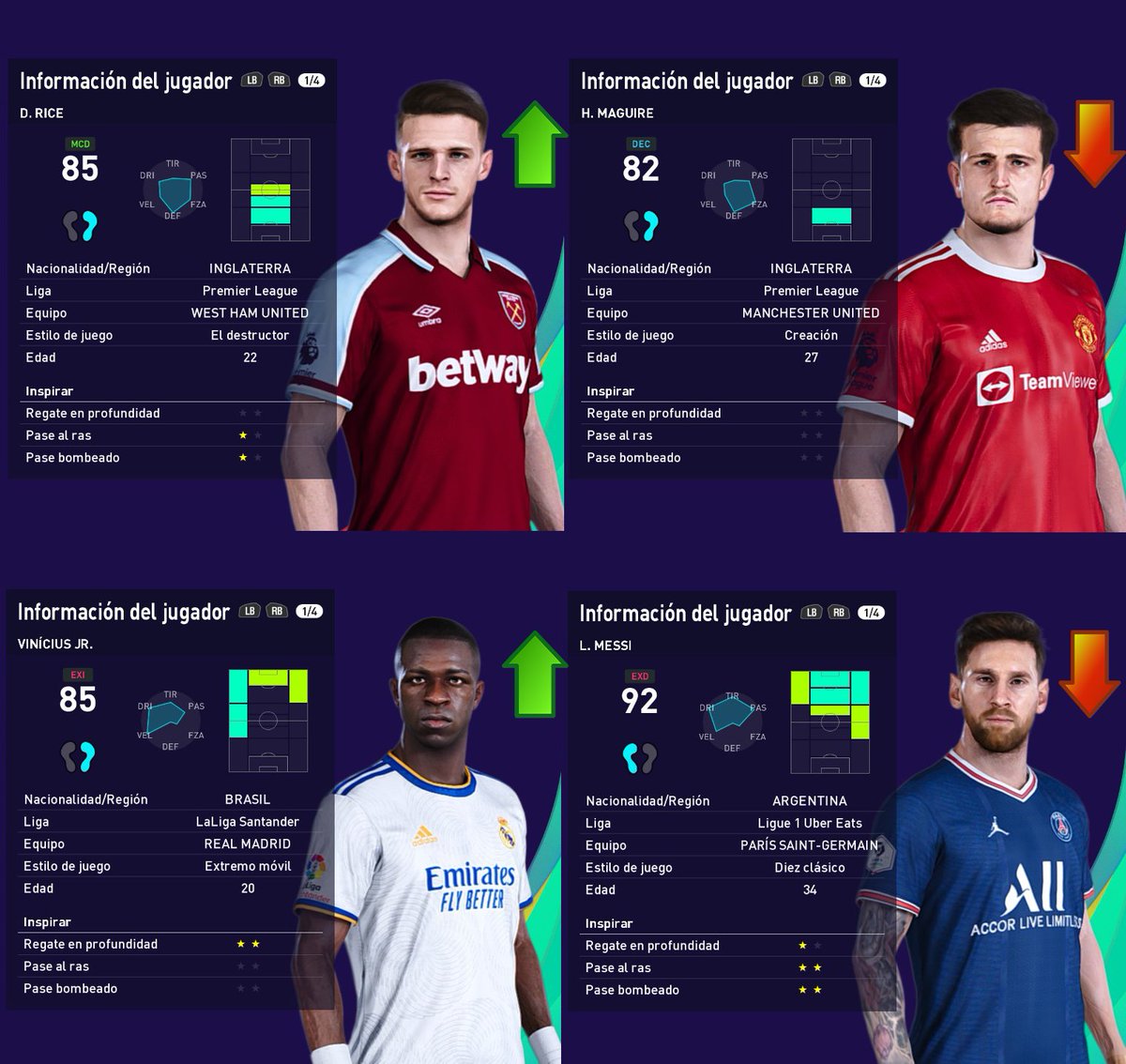 LatinPatch's tweet photo. ♥NUEVA ACTUALIZACION♥

-Update 08/04 

https://t.co/32GXc38q1p

+Fichajes
+Update de Stats

En Nuestro Discord pueden encontrar tanto 
el Parche como la Actualizacion de Hoy ♥

#LatinPatch #pes21 #pc @EditemosPES #parche
#messi #palmeiras #realmadrid #champions #pes #vinicius https://t.co/Gw3MbVKHSf
