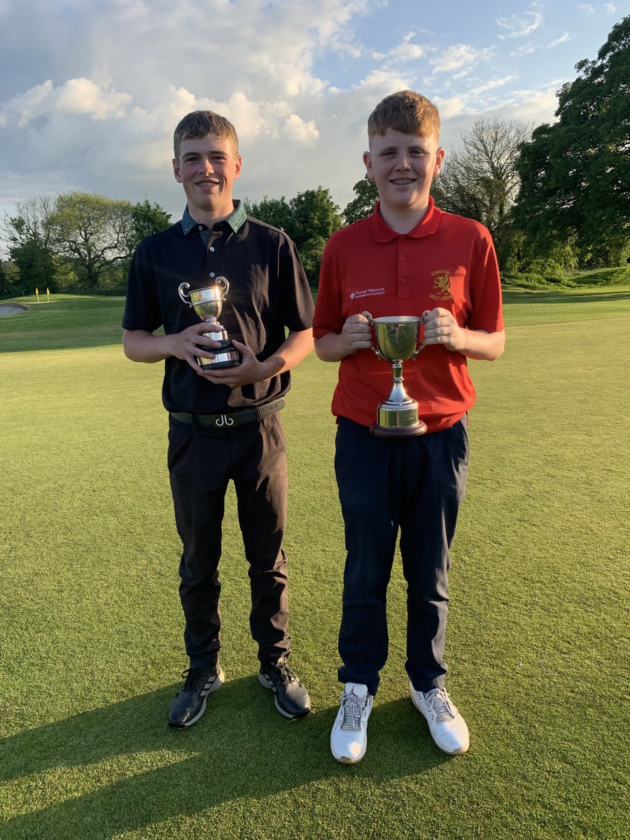 Dylan John and Try Young winners of todays U18 and U16 County Championship (Dylan left) Thank you Farrington Park GC for hosting today’s Championship