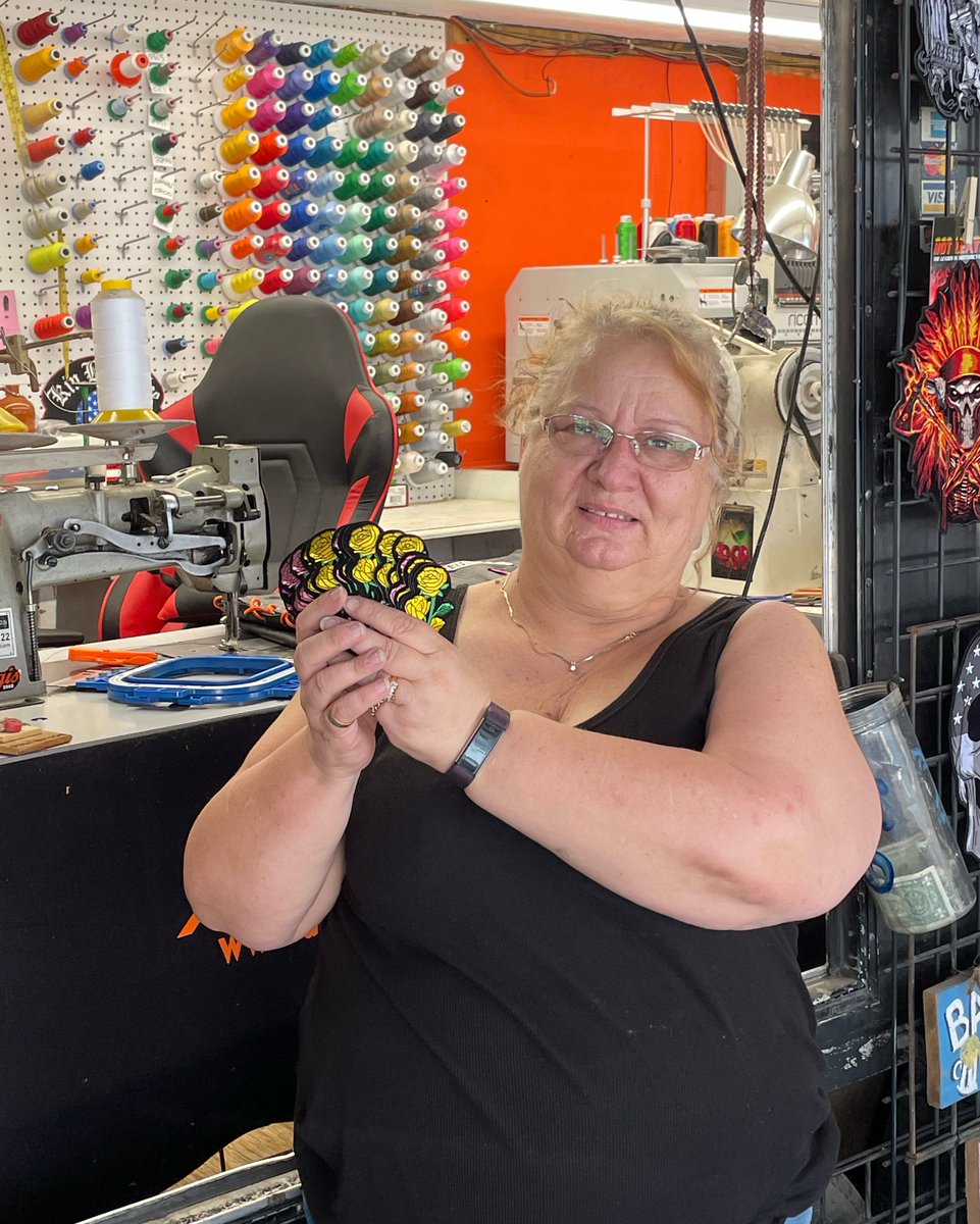 allaboutbikers's tweet photo. Happy Mother’s Day. Georgina has patches. Stop our shop early and pick up your free Mother’s Day rose patch before they are gone. https://t.co/lZf2Al55rh