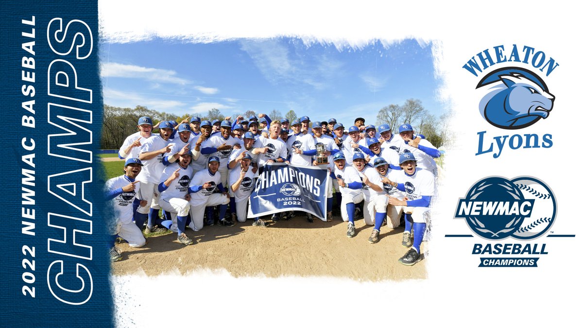 BSB | Your 2022 NEWMAC Baseball Champions, the <a href="/wheatonlyons/">Wheaton Lyons</a>‼️🏆

#GoNEWMAC #d3baseball