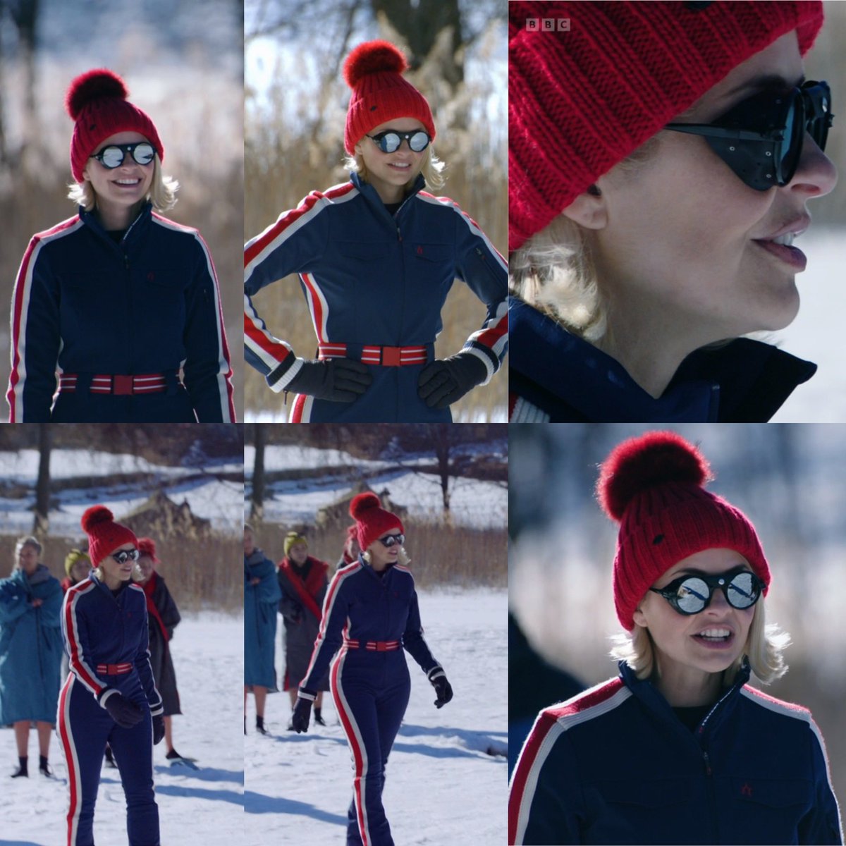 hollywillslove's tweet photo. When @hollywills had her “Mum” or “I’m in charge” moment during this bit on the ice ladders with Patrice. Oh and maybe there was one thing that stood out. One thing that always stands out. Can’t miss it really! 🍑👀❤️🤍💙 #thosecurves ⌛️ https://t.co/ttLHodeoJ3
