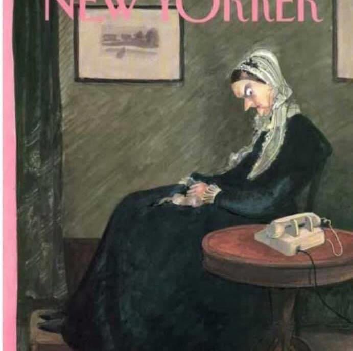 The fine art of #MothersDay guilt. My mother mailed me this <a href="/NewYorker/">The New Yorker</a> cover years ago, adorned only with her phone number. My advice: Call your mom while you can.