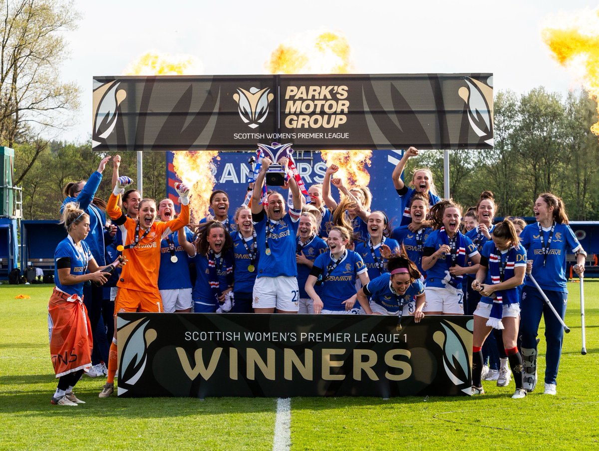 RangersWFC's tweet photo. 💙 Glasgow Rangers Champions. https://t.co/MAQjU2aebN