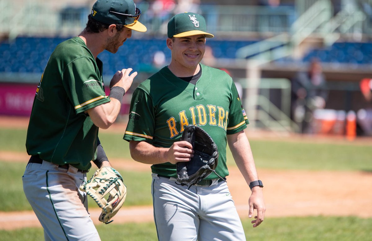 Wright State Baseball (@wsuraidergang) on Twitter photo The Penguins are blanked in the sixth thanks to a big out by <a href="/tabeling7/">Logan Tabeling</a>.💪
We head into the seventh and final inning ahead 3-1. The Penguins are blanked in the sixth thanks to a big out by <a href="/tabeling7/">Logan Tabeling</a>.💪
We head into the seventh and final inning ahead 3-1.