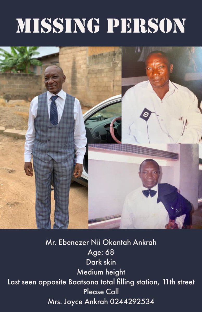 analice_bernice's tweet photo. Guys please retweet aggressively🙏🏾🙏🏾🙏🏾🙏🏾. My friend’s dad has been missing since Friday. He had a grey tracksuit on when last he was seen. Please retweet 🙏🏾 https://t.co/JYKqsBzDpf