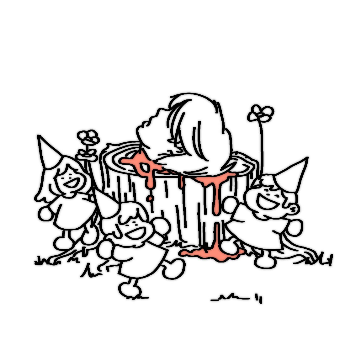 pissbyo's tweet image. when the sacrifice for le piggish god has arrived