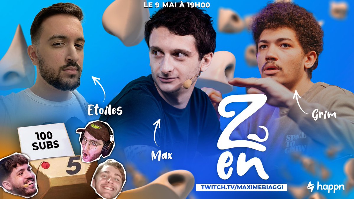 maximebiaggi's tweet photo. 🚨ALERTE🚨

Émission de folie demain sur ma chaîne 

- A prendre ou à laisser avec Rémi, Théo, Grim et Terracid le banquier 
- On fout Étoiles dans les étoiles… 

Et bien plus encore 😎 A 19 heures sur https://t.co/i24CfA0NWL https://t.co/S4S9lsPVPH