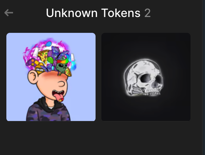 riyas_sol's tweet photo. @DigitalRoamad @DopeHeadzNFT Did you check the 'Unknown Tokens' folder in Phantom? https://t.co/1OStTDgA0h
