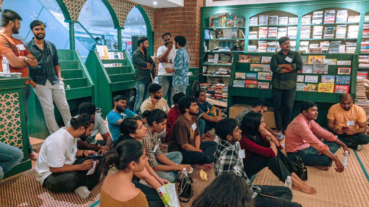 gokul_it_is's tweet photo. ChennaYAY! Our first #web3 meetup in Chennai🚀 
Great work #metastart 
#vanakkamweb3 was Litt🔥
Looking forward for many more #phuckyuall moments https://t.co/thxAIlqD23