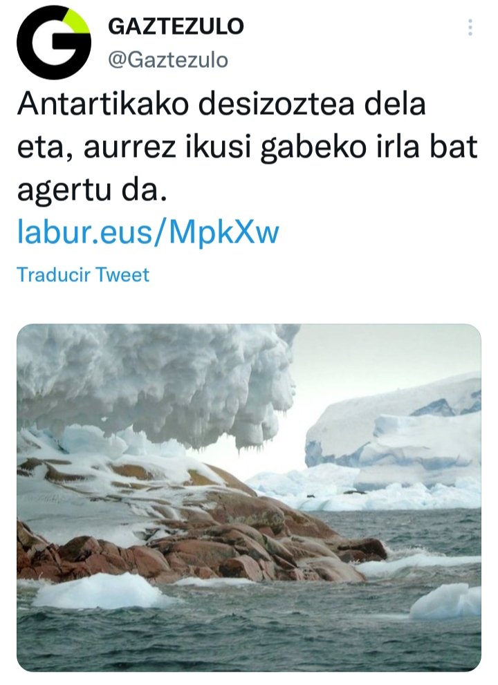 akaziaga's tweet photo. ❌ Antartikako desizoztea...
✅ Antartikako urtzaldia...
#EuskaraOneanHobe
#Lexikoa / @Gaztezulo
@ElhuyarHizk / @plazaberri https://t.co/FGs5JZT67x