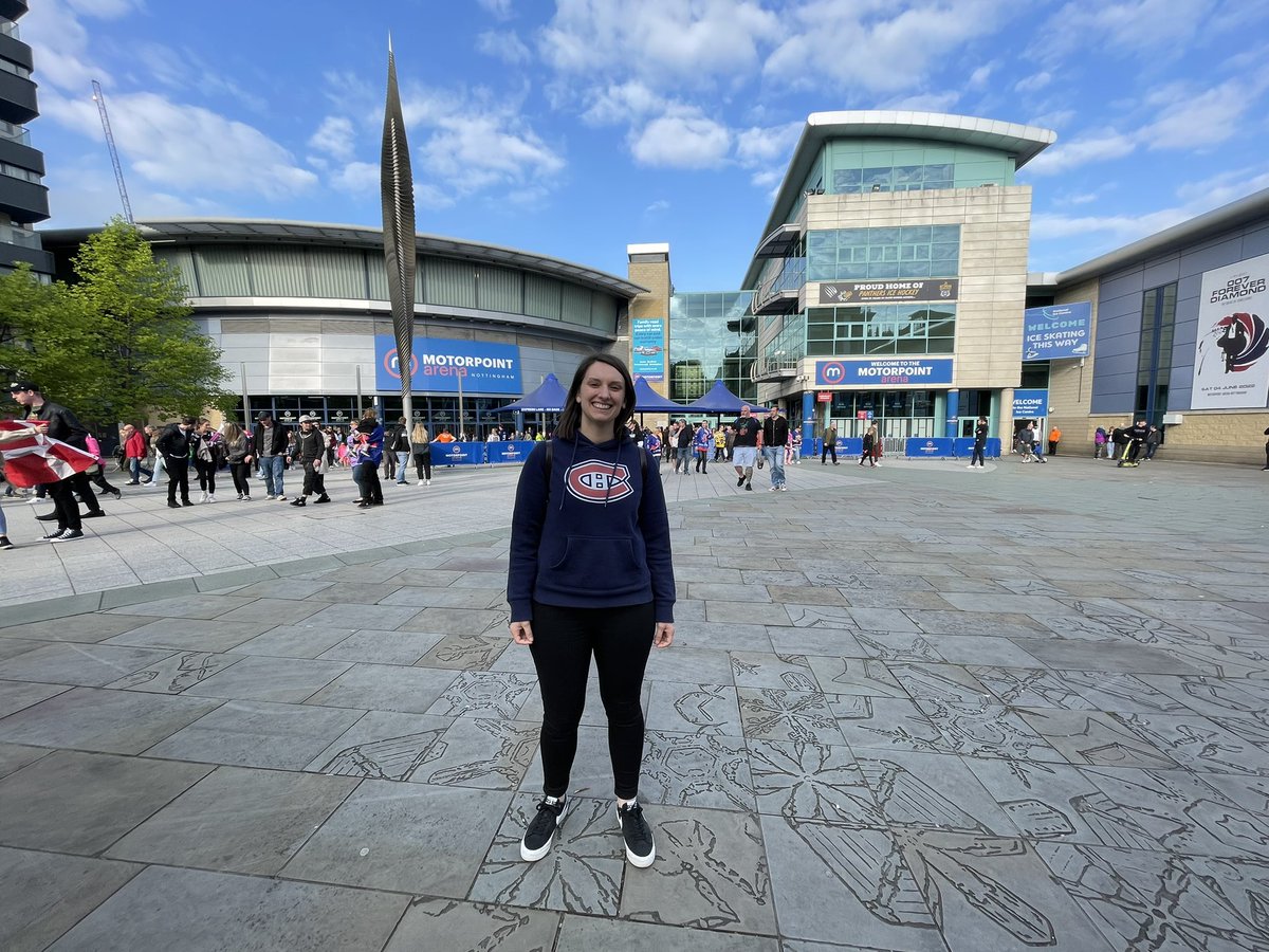 Chloeopoly's tweet photo. Great first trip to Nottingham, blown away by how great @nottinghamarena is 🏒 https://t.co/MtnVVcOHfj