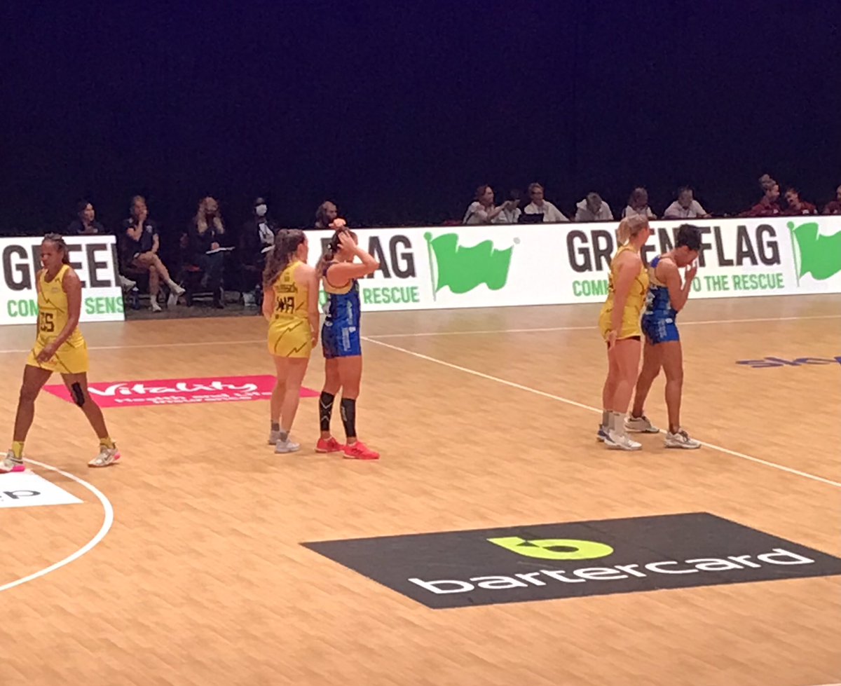 Shame about the result, phenomenal result nonetheless! Leeds Rhinos vs. Manchester Thunder #netball #resilience #girlpower