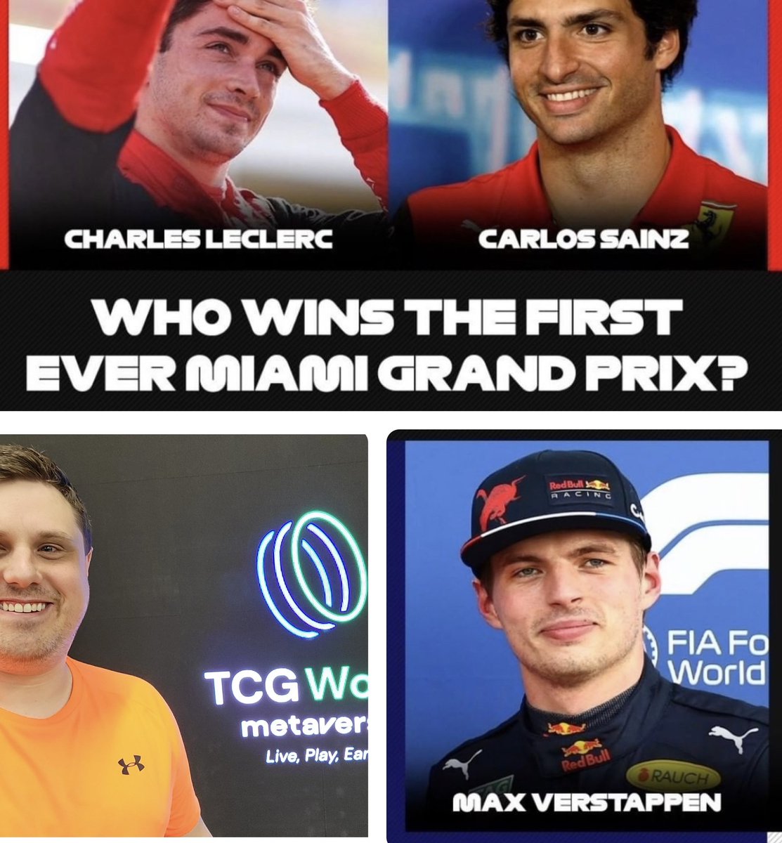 tcgarcs's tweet photo. Who will win today? I bet on @AlexNaseTCG ( happy birthday  @OfficialTCGCoin 🏎🎉🎊) https://t.co/v4FLeKNH4x