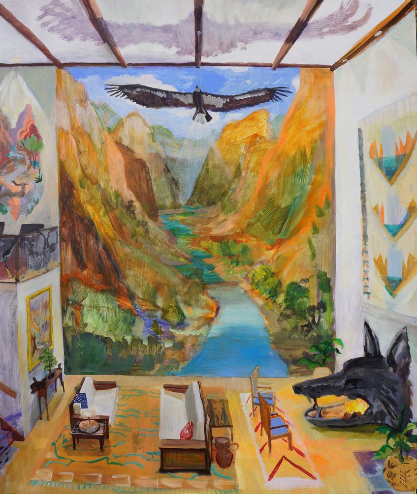SolosNFT's tweet photo. A big theme in @DefeoJohnny's work is the border between the interior worlds we create and the exterior world of nature. Where this border lies is where we find ourselves. Johnny's drop HORIZONS starts minting on May 15! #NFTdrop #NFTCollection #NFTCommunity #nfts #art #painting https://t.co/X4zaFFbwAY