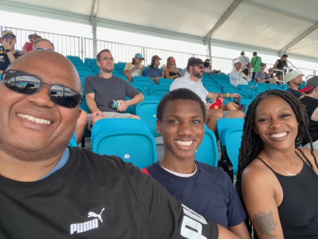 AstonMartinF1's tweet image. Great to have you with us, guys. 💚

As part of our visit to the Carol City Middle School, we offered students the opportunity to be part of the #MiamiGP by giving them Turn 1 grandstand tickets, bringing them closer to the action!

#IAMMIAMI | @f1miami